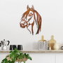 Wallity Horse - 1 Escultura de Pared de Metal Multicolor